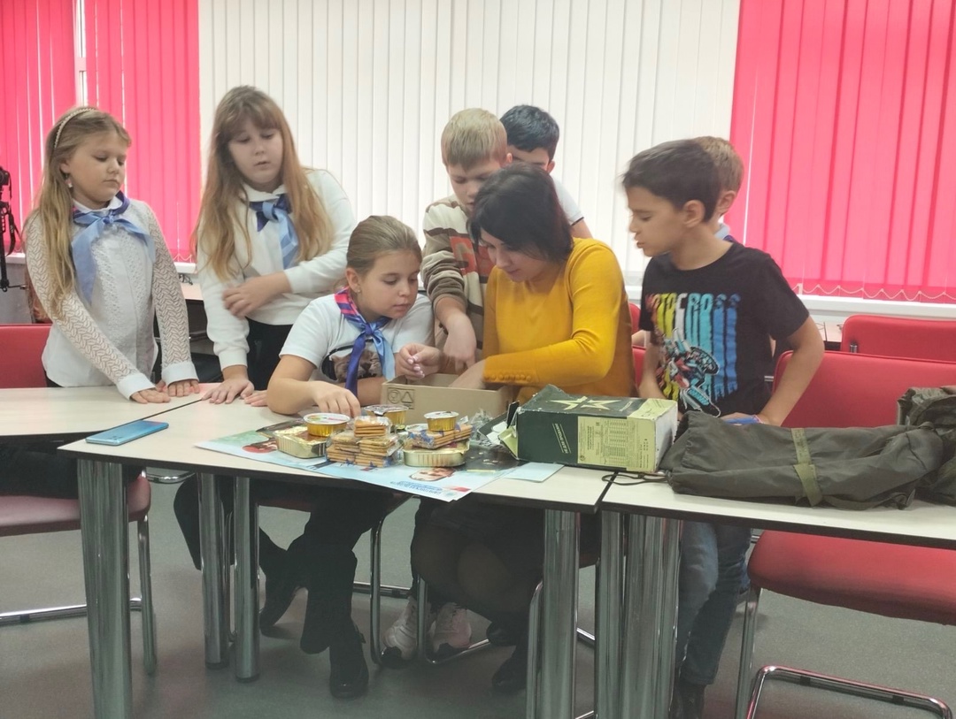 Занятие в объединении Музейное дело